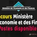 Recrutement au Ministere de l Economie et des Finances