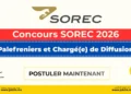 Concours SOREC 2026 Maroc