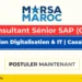 Consultant Sénior SAP CDI – Marsa Maroc