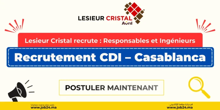 Lesieur Cristal recrute Responsables et Ingénieurs