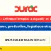 Recrutement Duroc Agadir et Dakhla